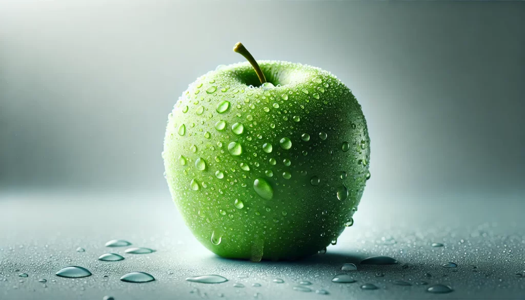 Picture of one green apple